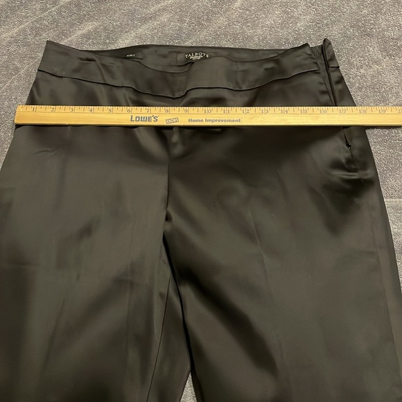 Talbots Women’s Curvy Black Satin-Look Dress Trousers. Size 12 Petite. - Picture 6 of 11